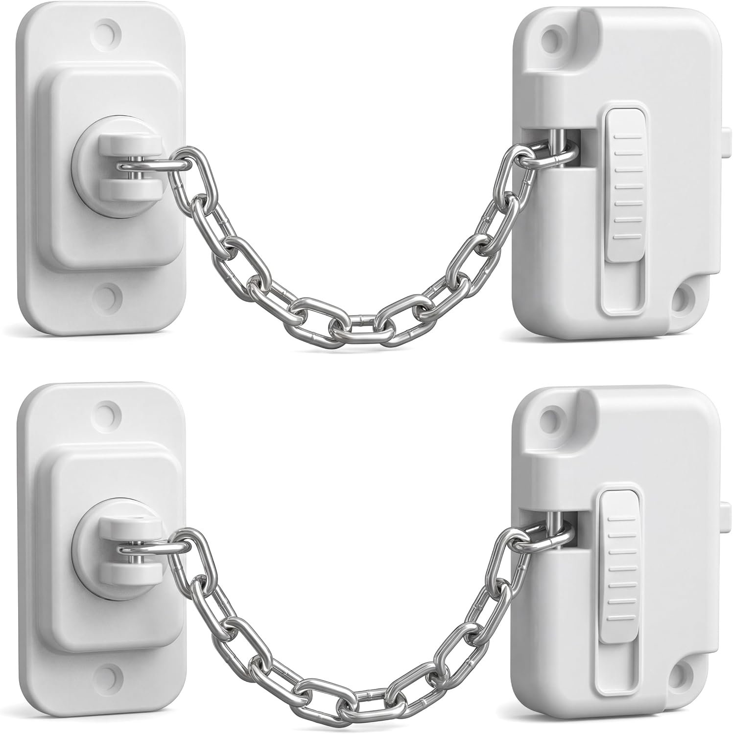 Child Proof Door Strap Lock, No-Drill Adhesive Latch for Kids & Pet Safety
