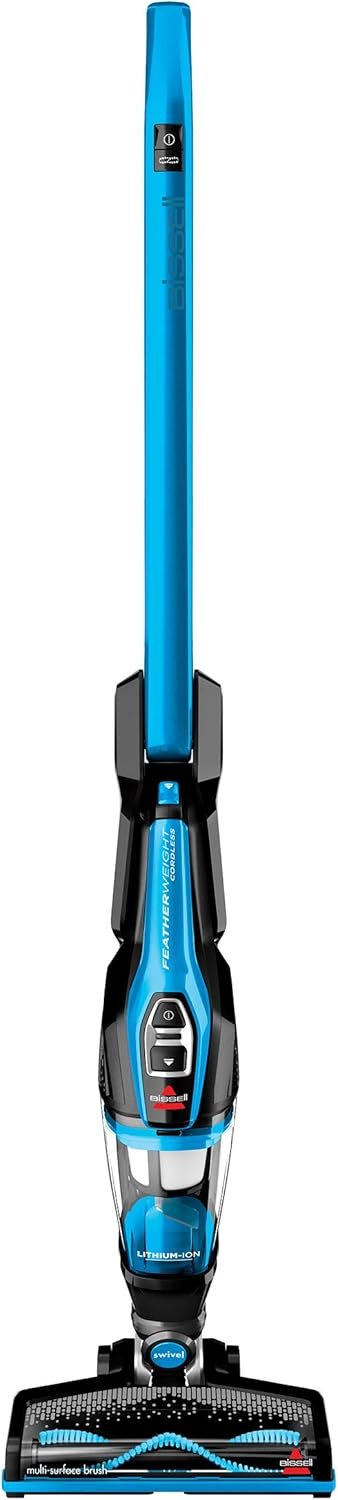 Bissell, 3061 Featherweight Cordless Stick Vacuum, Self-Standing, Electric Blue, Black