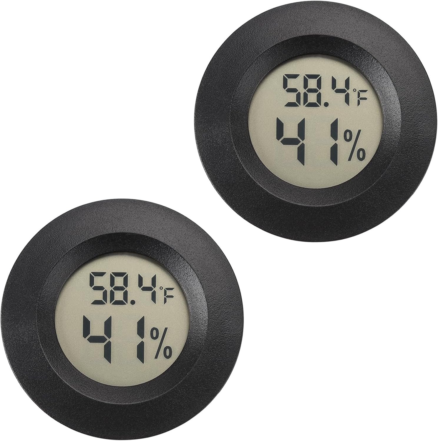 Serundo Auto Digital Hygrometer Thermometer Room Indoor Thermometer 2 Pack