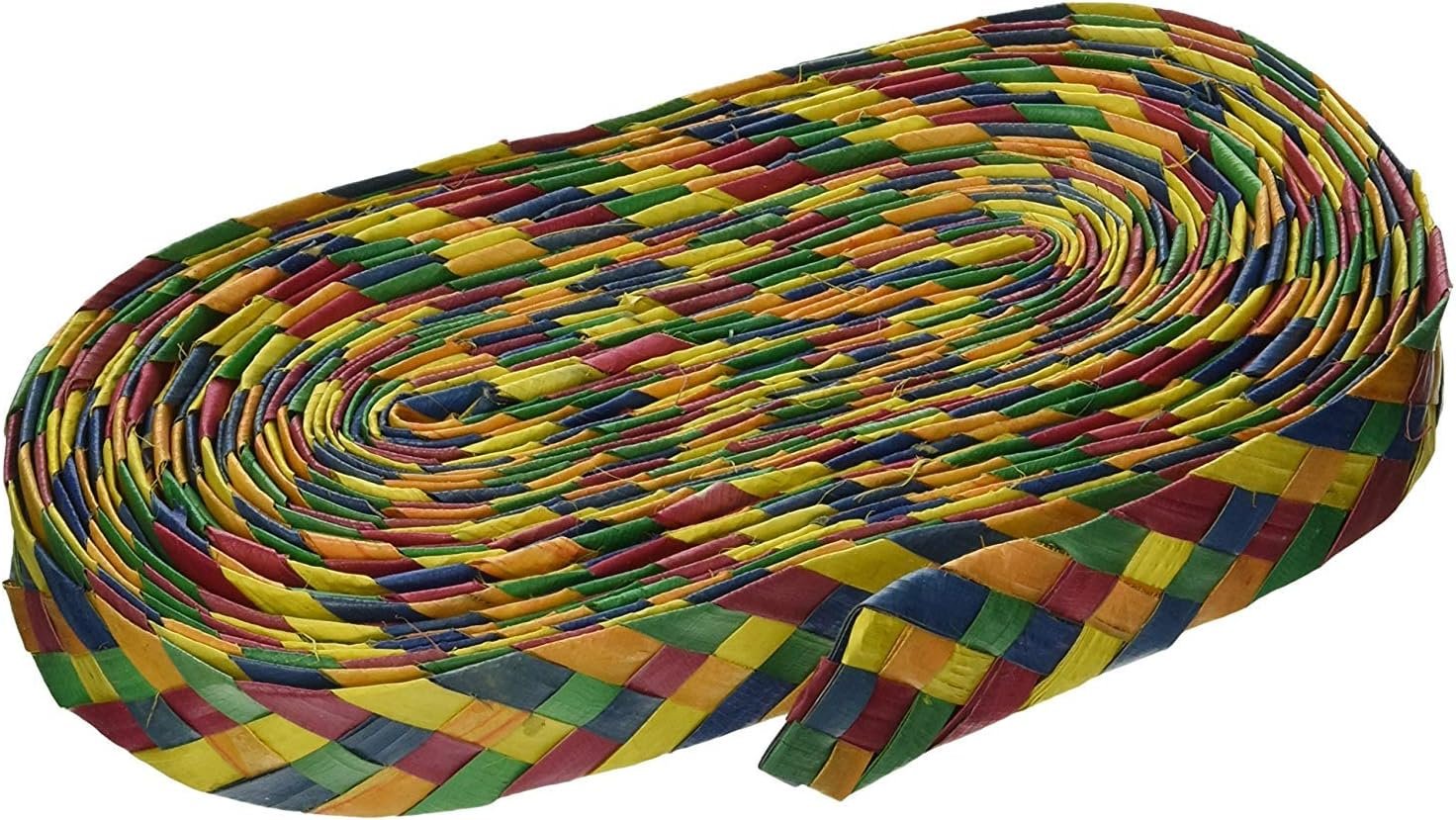 Planet Pleasures Rainbow Shredders Straight Ribbon Bird Toy, 30′ L by 1″ W