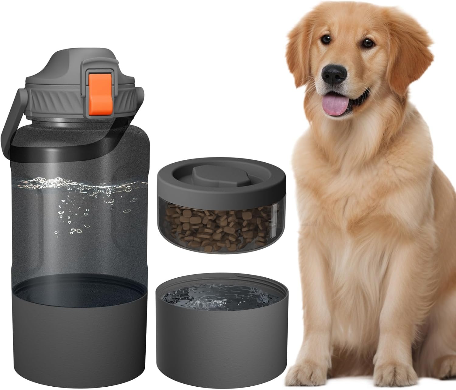 Cibaabo 53oz Large Dog Water Bottle for All Day Travel Feeding & Hydration