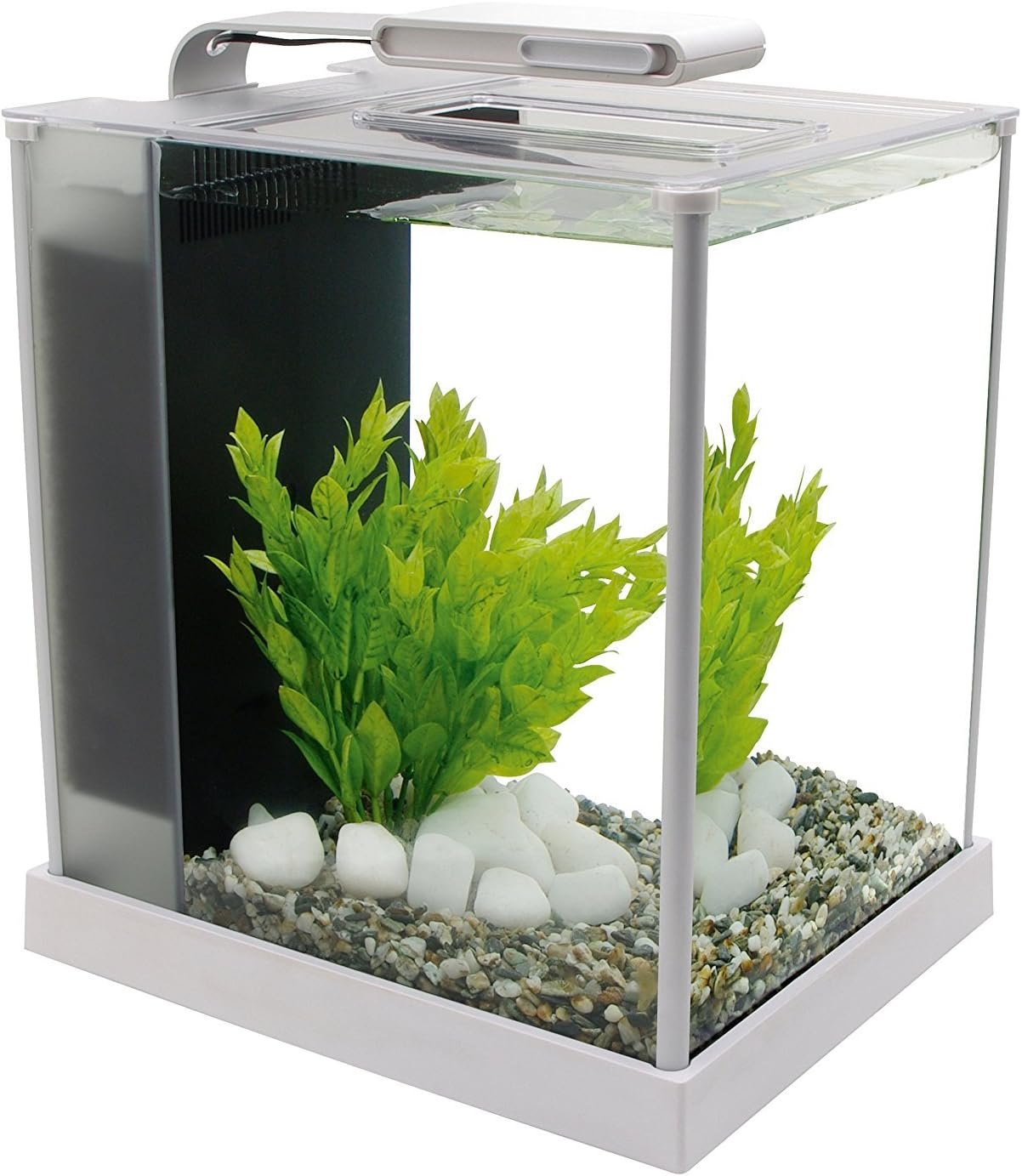 Fluval SPEC III Aquarium Kit, 2.6 Gallon, White