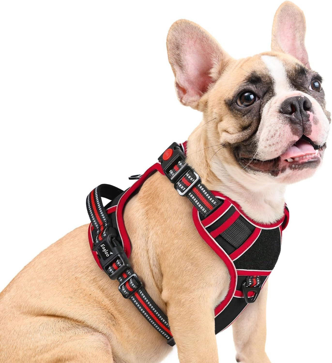 Eagloo Dog Harness No Pull for Medium Dogs, Easy On & Off with 3 Buckles