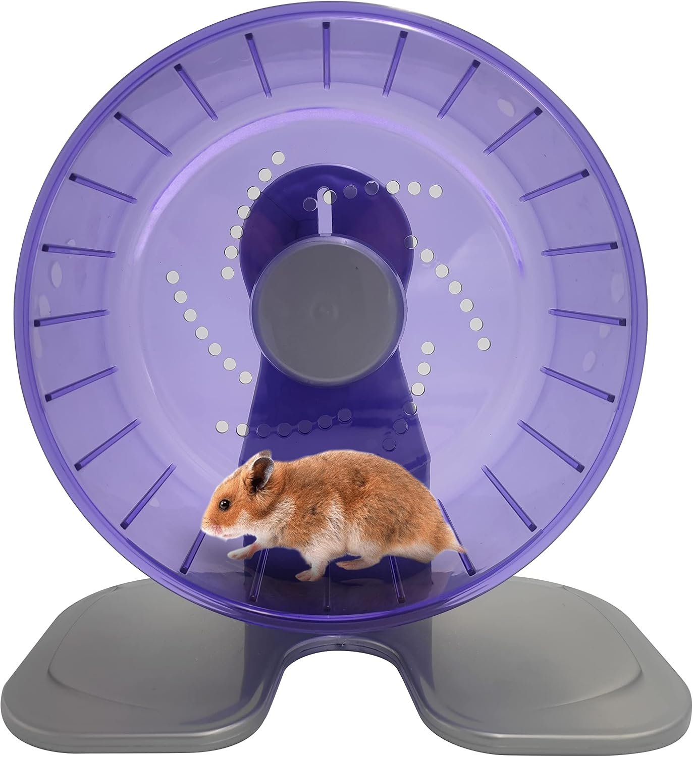 Petest Hamster Exercise Wheel, Silent Spinner Hamster Running Wheels, Diameter 8.3 inch, Purple
