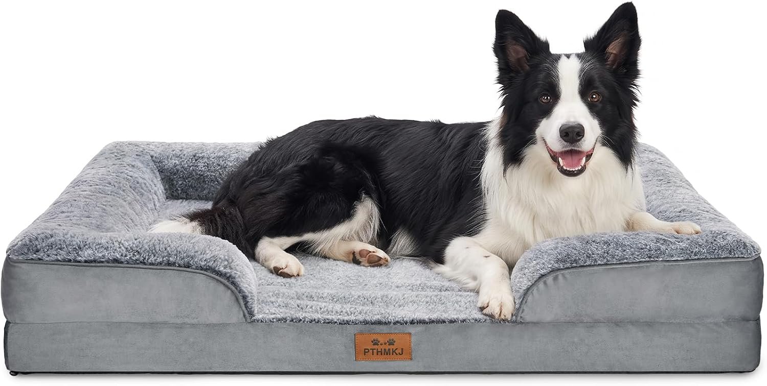 Orthopedic Dog Beds Large Sized Dog, Memory Foam Dog Bed Couch, 36″L
