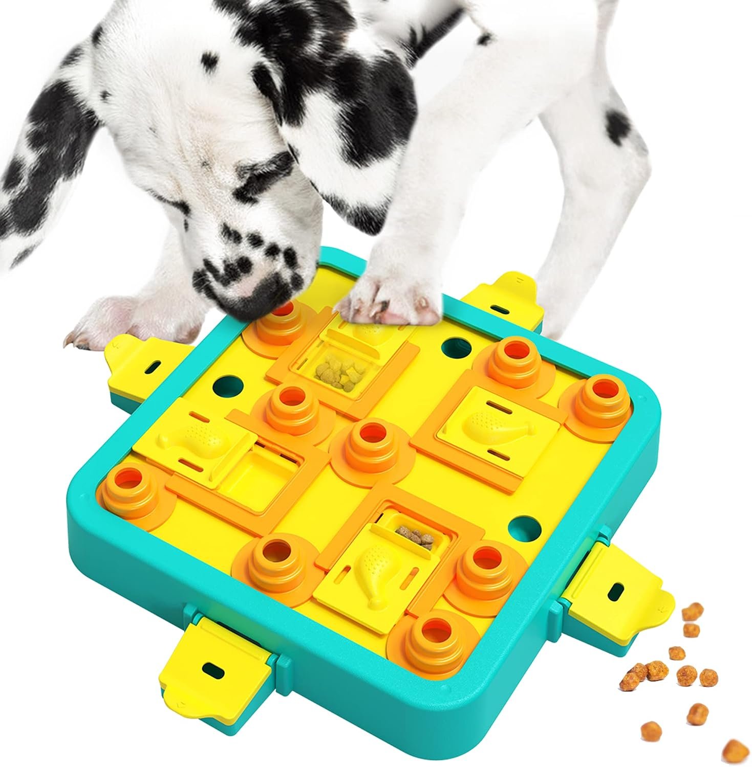 LACCEN Dog Puzzle Toy, Level 3 in 1 Interactive Dog Toys for Boredom, Funny Cognitive Dog Toy for IQ Training Brain Stimulating Games, Treat Dispensing Toy for Smart Large Medium Smart Dogs
