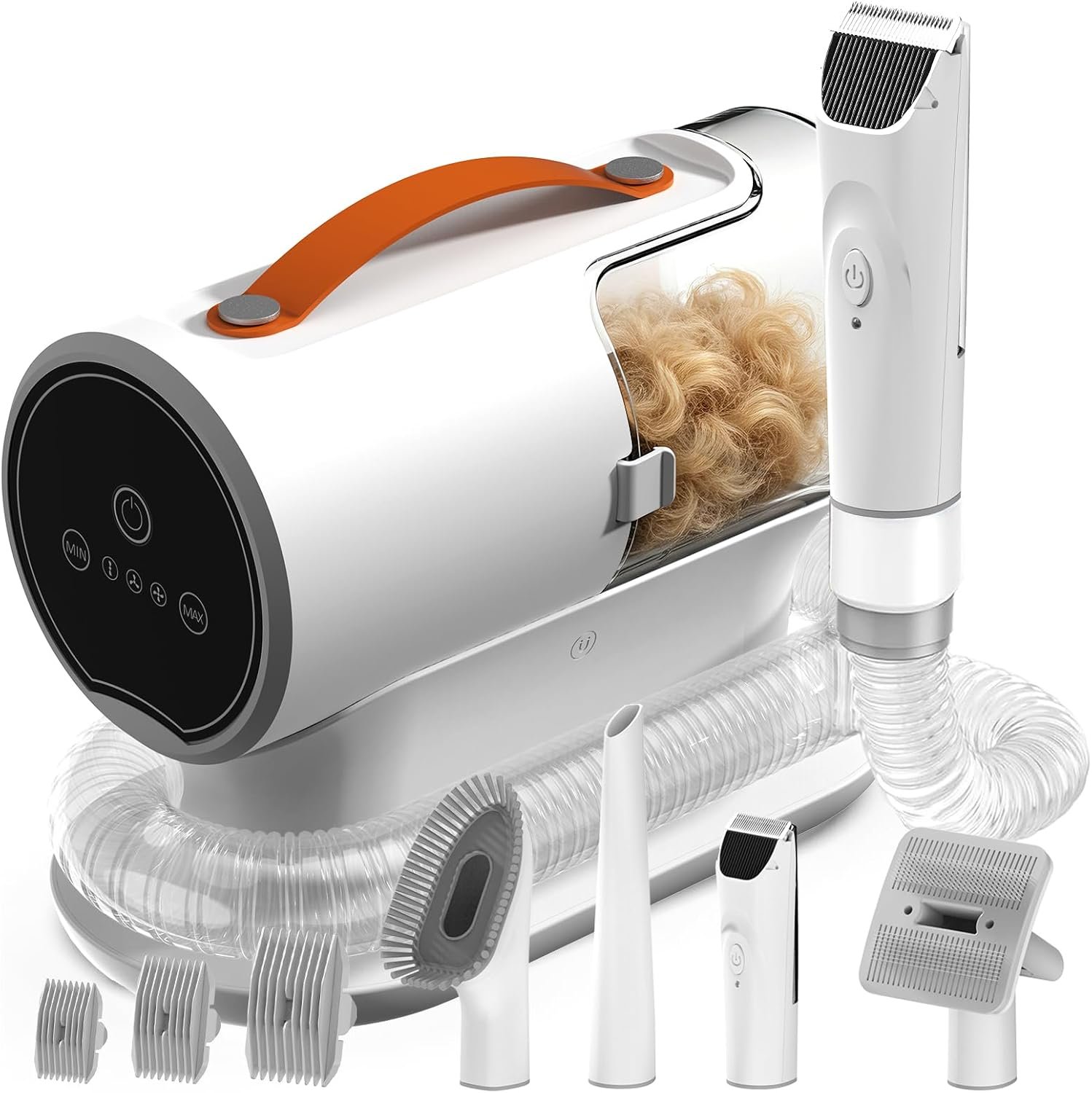 Kavano Dog Grooming Vacuum Kit with Clippers, 12000Pa, 2L Dust Cup