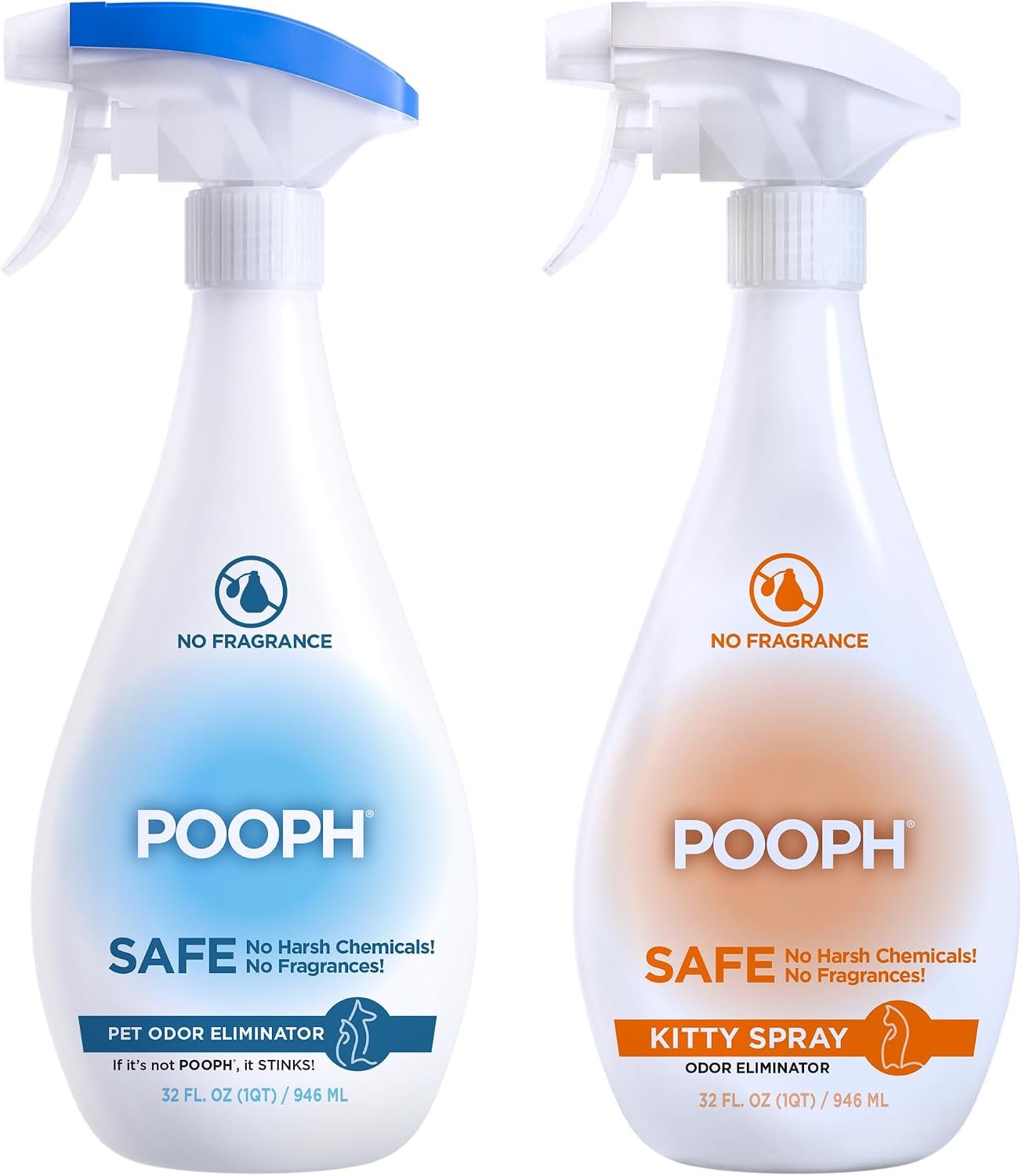POOPH Pet Odor Eliminator & Litter Box Deodorizer, 32 oz – Pack of 2