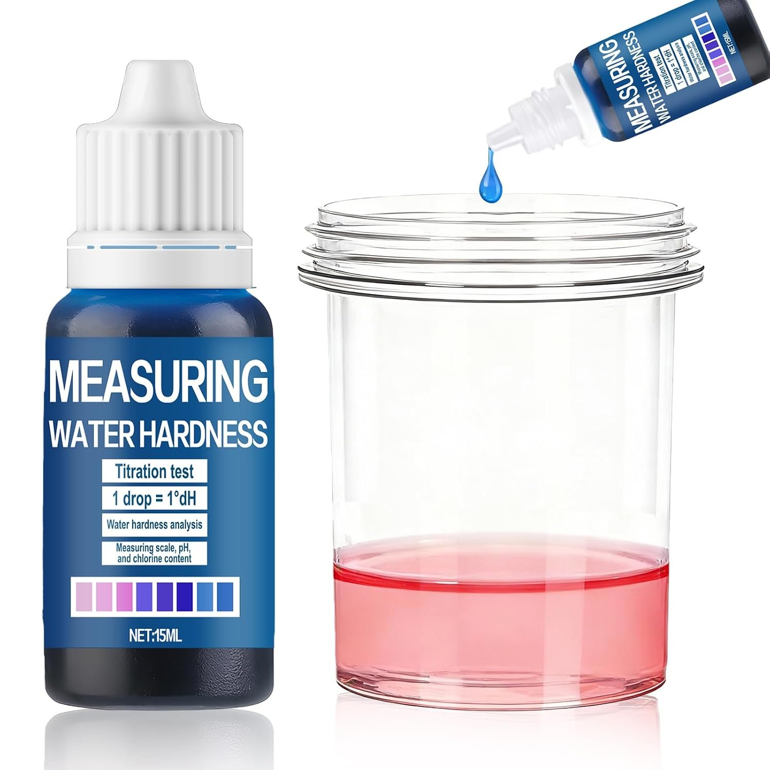 10ML Hard Water Test Kit, Rapid Quality Testing for Water