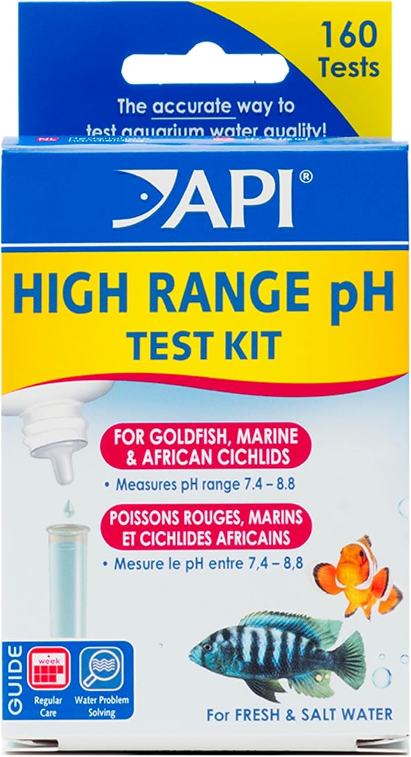 API High Range pH Test Kit 160-Test Freshwater and Saltwater Aquarium Water Kit
