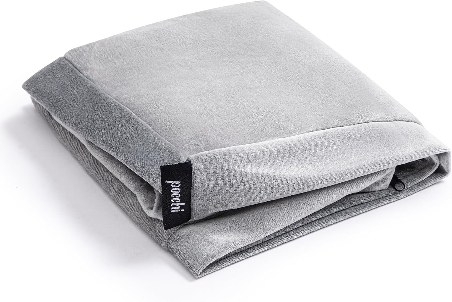 Waterproof Dog Bed Cover Replacement Washable – Indoor Soft Plush Pet Bed Cover with Zipper Closure – Easy to Clean – Large – 36″x 27″x 3″, Grey