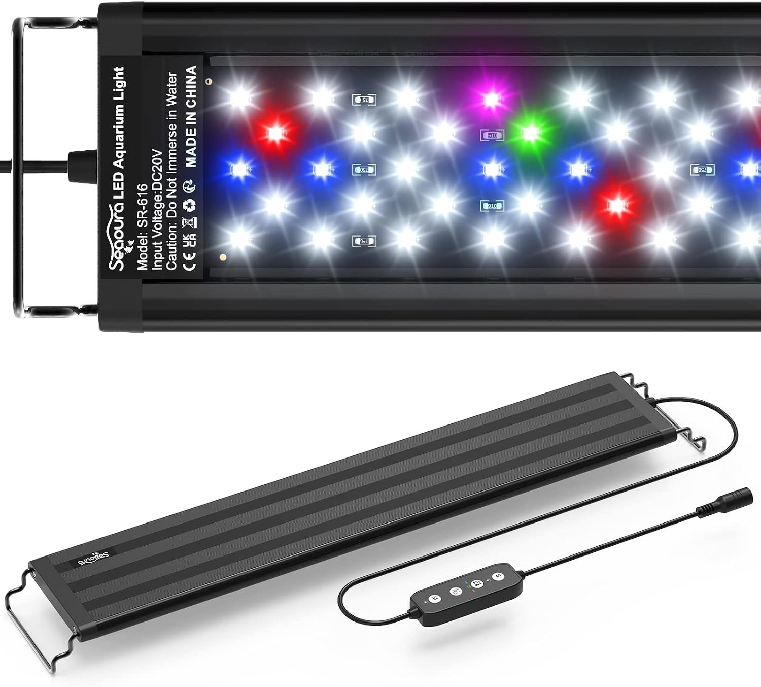 SEAOURA Led Aquarium Light for Plants-Full Spectrum Fish Tank Light 18-24”