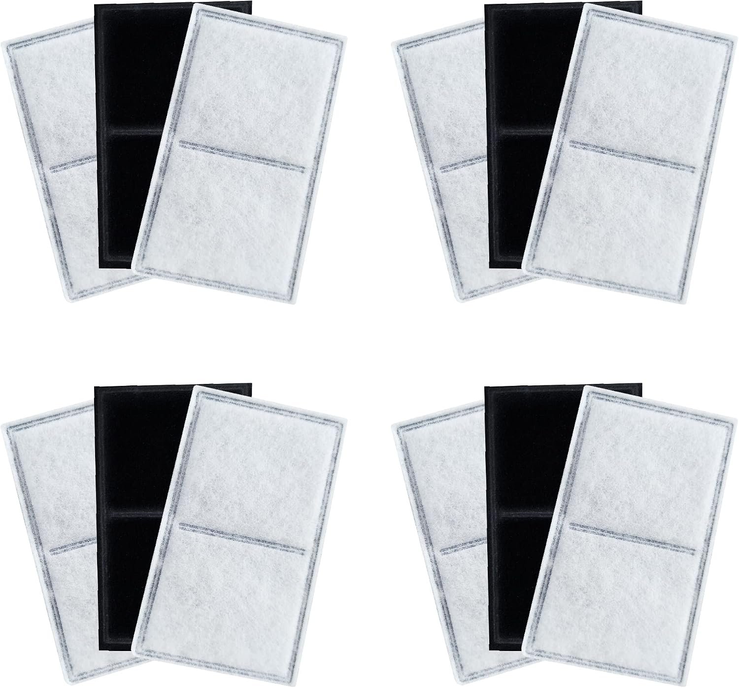 12 Pack Pet Fountain Premium Carbon Replacement Filters