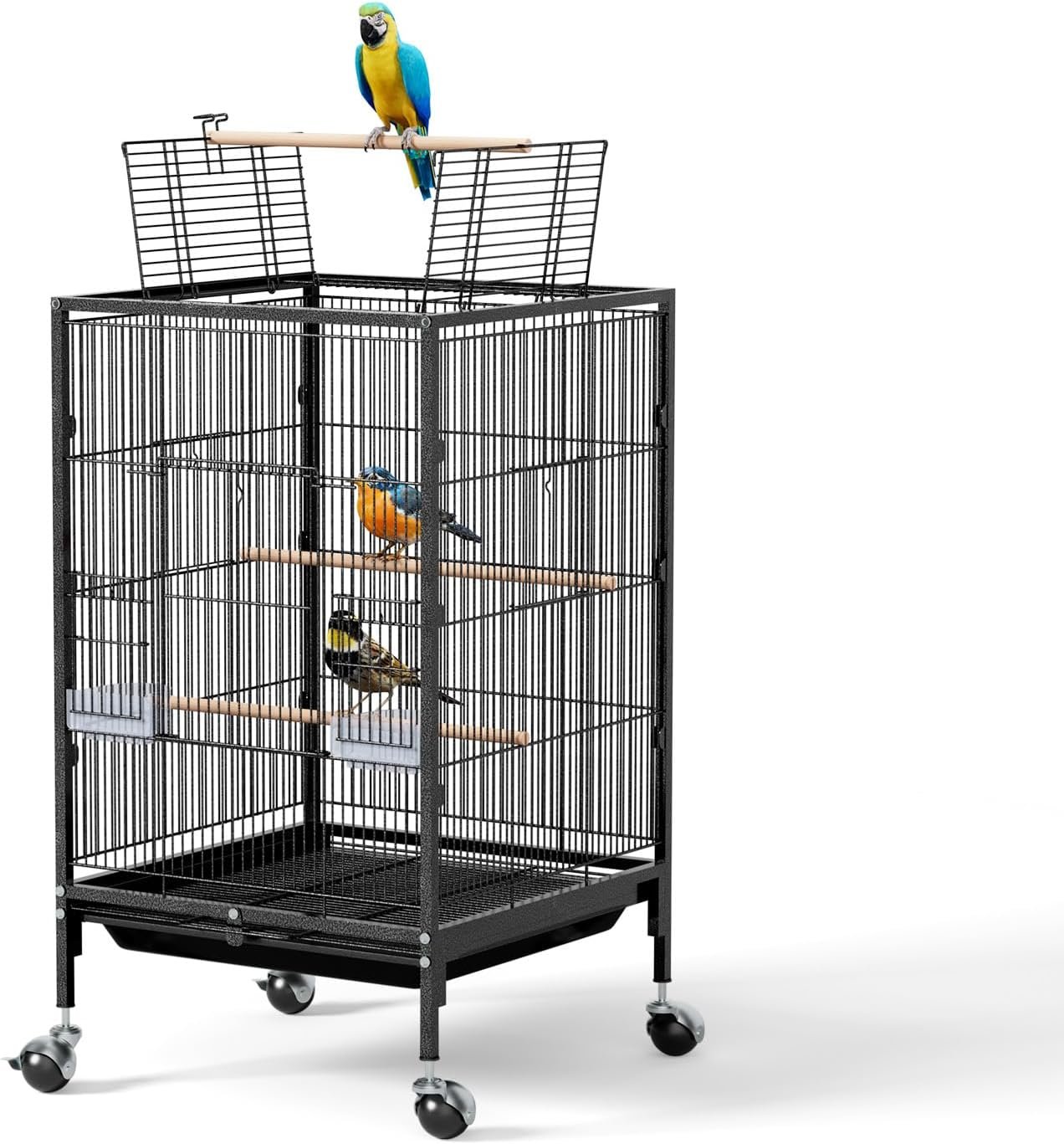 VINGLI Bird Cage, 18x19x31 inch Open-Top Flight Cage