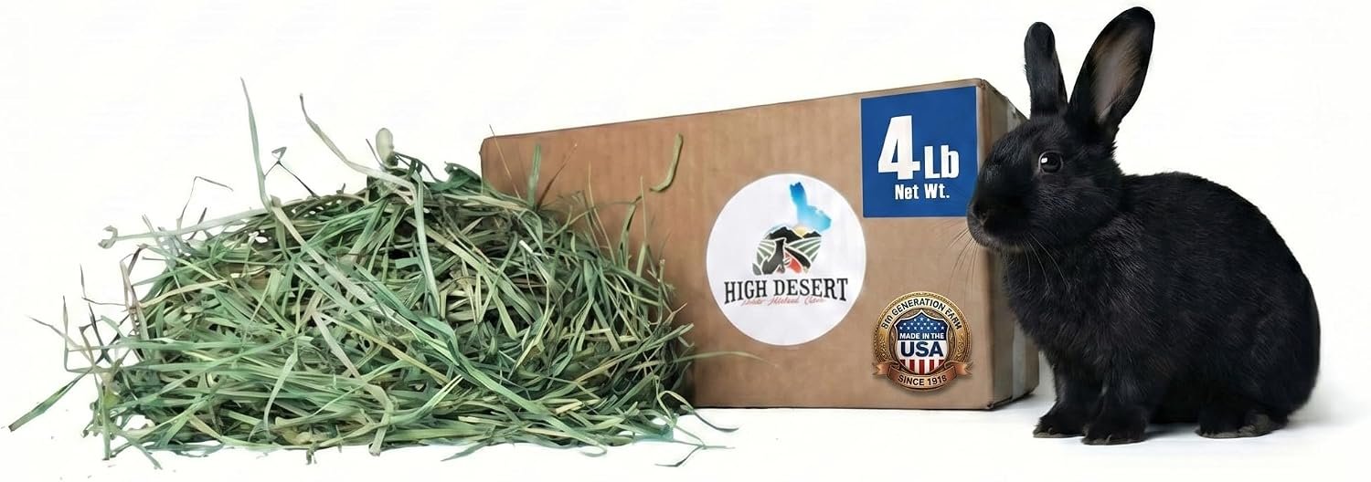 High Desert Orchard Grass Hay for Rabbits, Guinea Pigs, Chinchillas, 4 lb