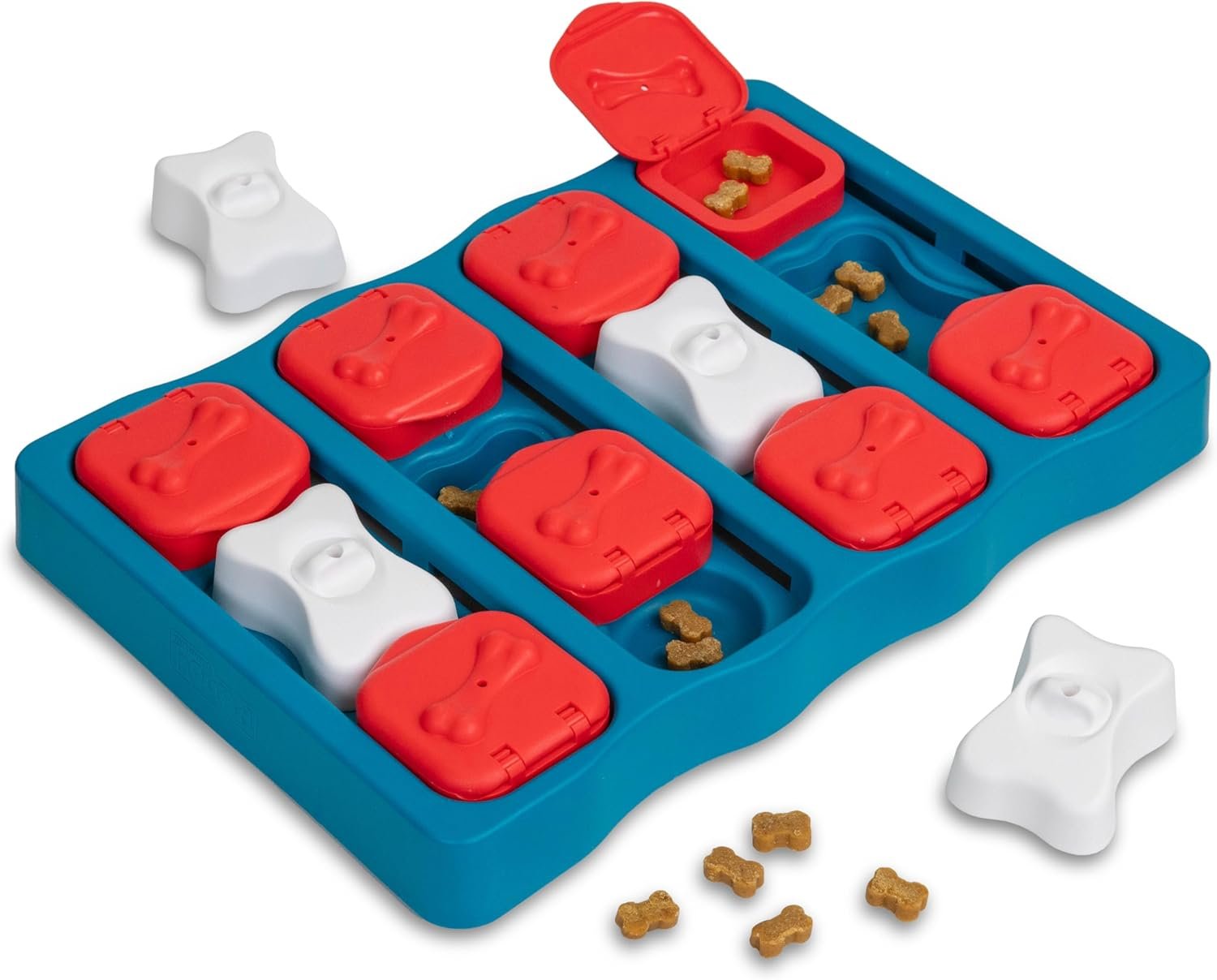 Outward Hound Nina Ottosson Dog Brick Dog Toy Treat Puzzle, 12.8″