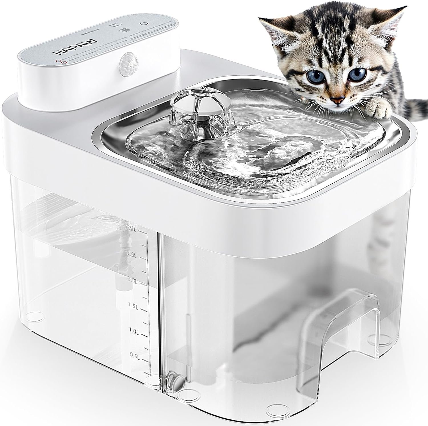 Filterless Cat Water Fountain – Wastewater Separation Pet Dispenser