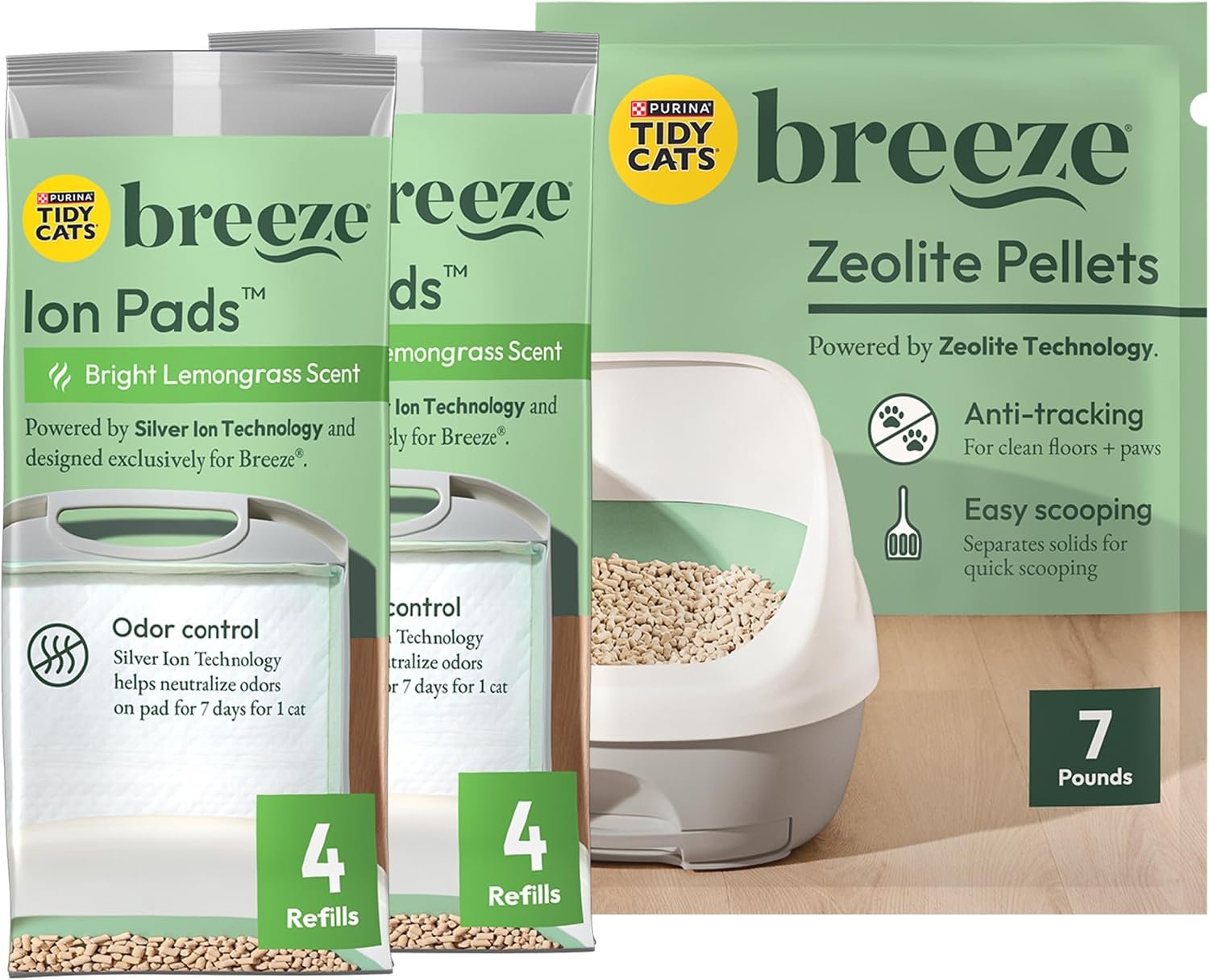 Purina Tidy Cats Breeze Litter System Refill Bundle – 7.91 lb Box