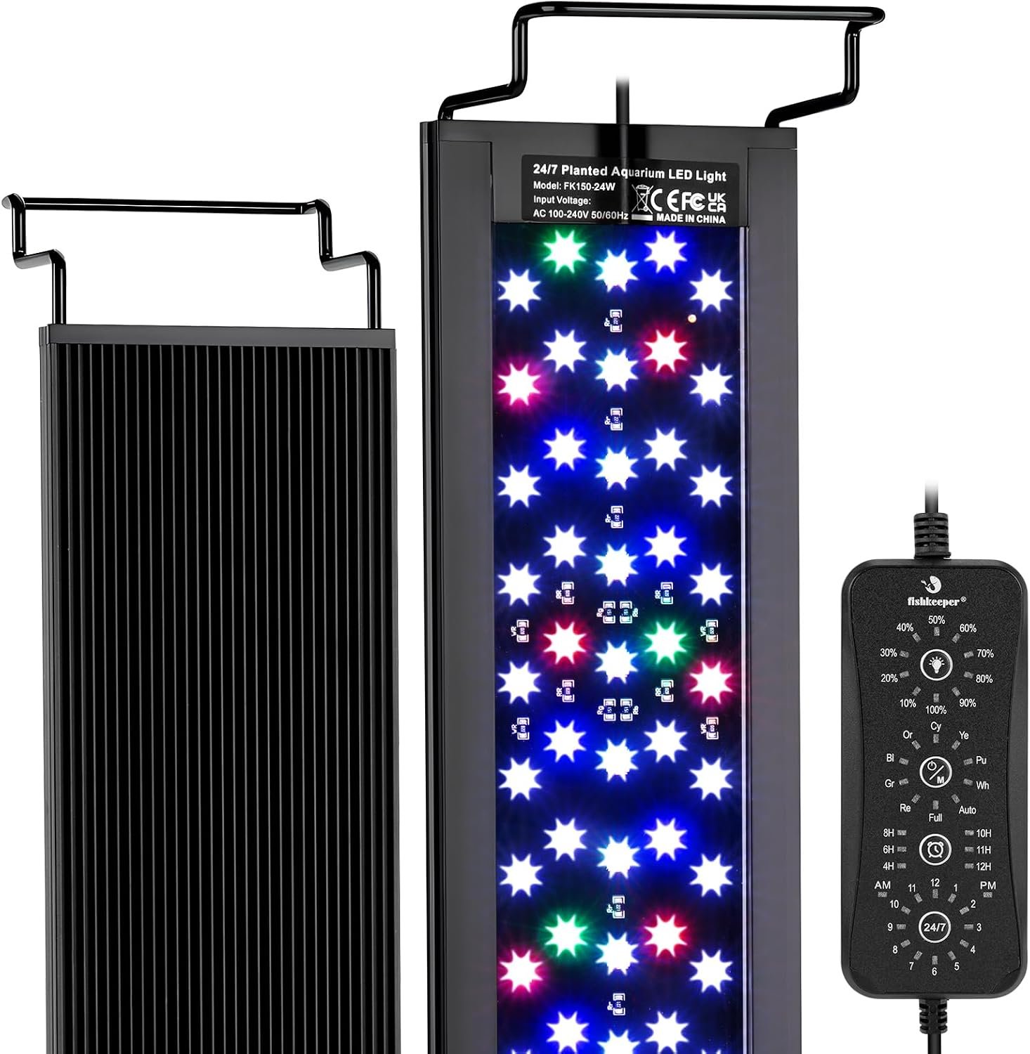 fishkeeper LED Aquarium Light, 24/7 Mode Fish Tank Light with One Touch