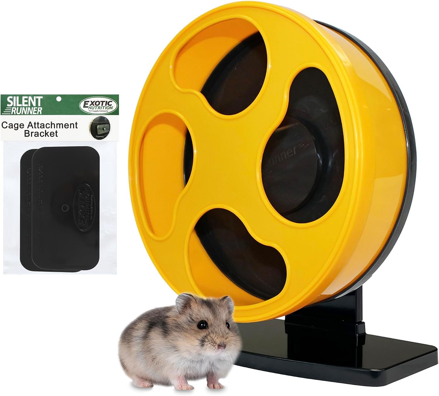 Silent Runner Wheel – 9″ Regular – Exercise Wheel (Yellow)