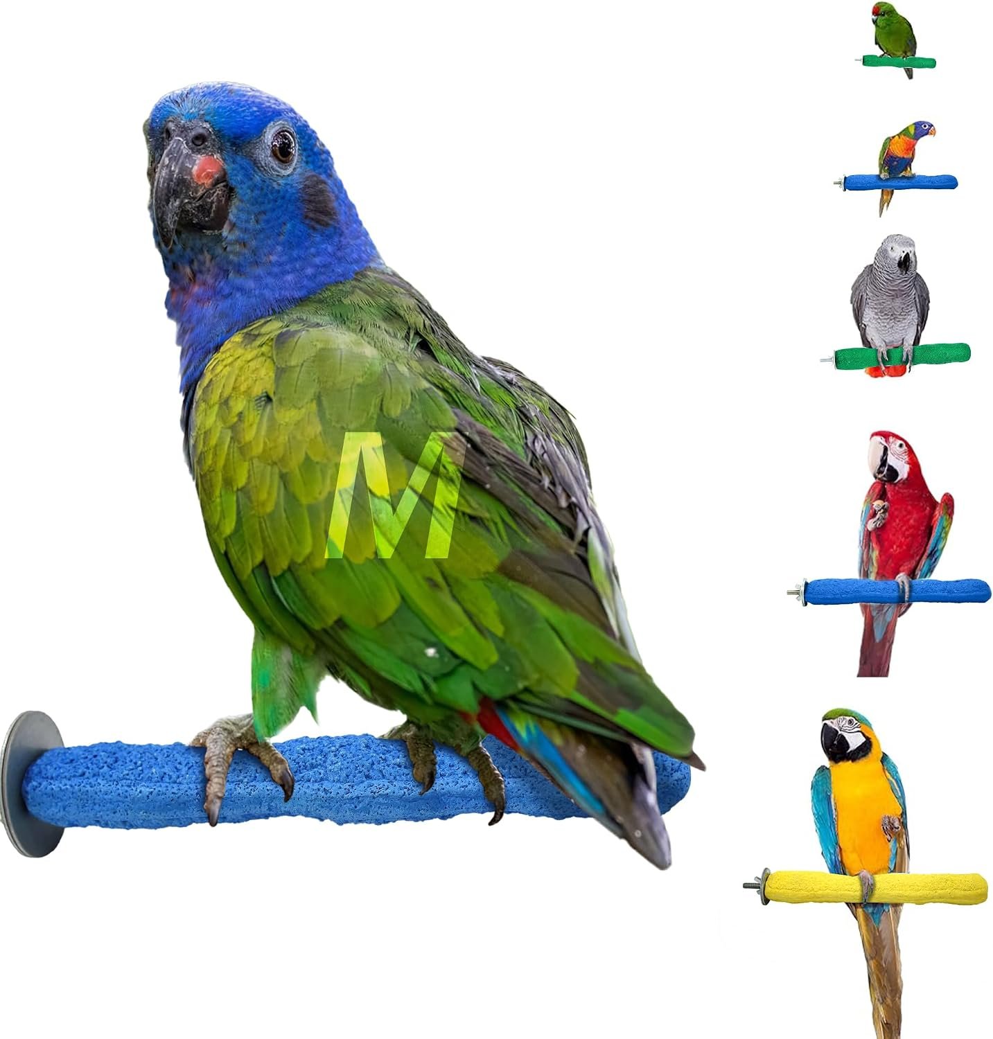 Sweet Feet and Beak Comfort Grip Safety Bird Perch, Medium Pedicure Perch