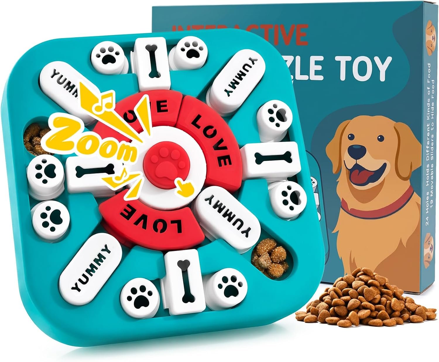 Dog Puzzle Toys for IQ Training,Mental Enrichment and Slow Feeding