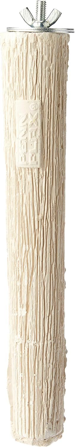 PENN-PLAX Bird Life Calcium Bird Perch – Off-White, 8 Inch