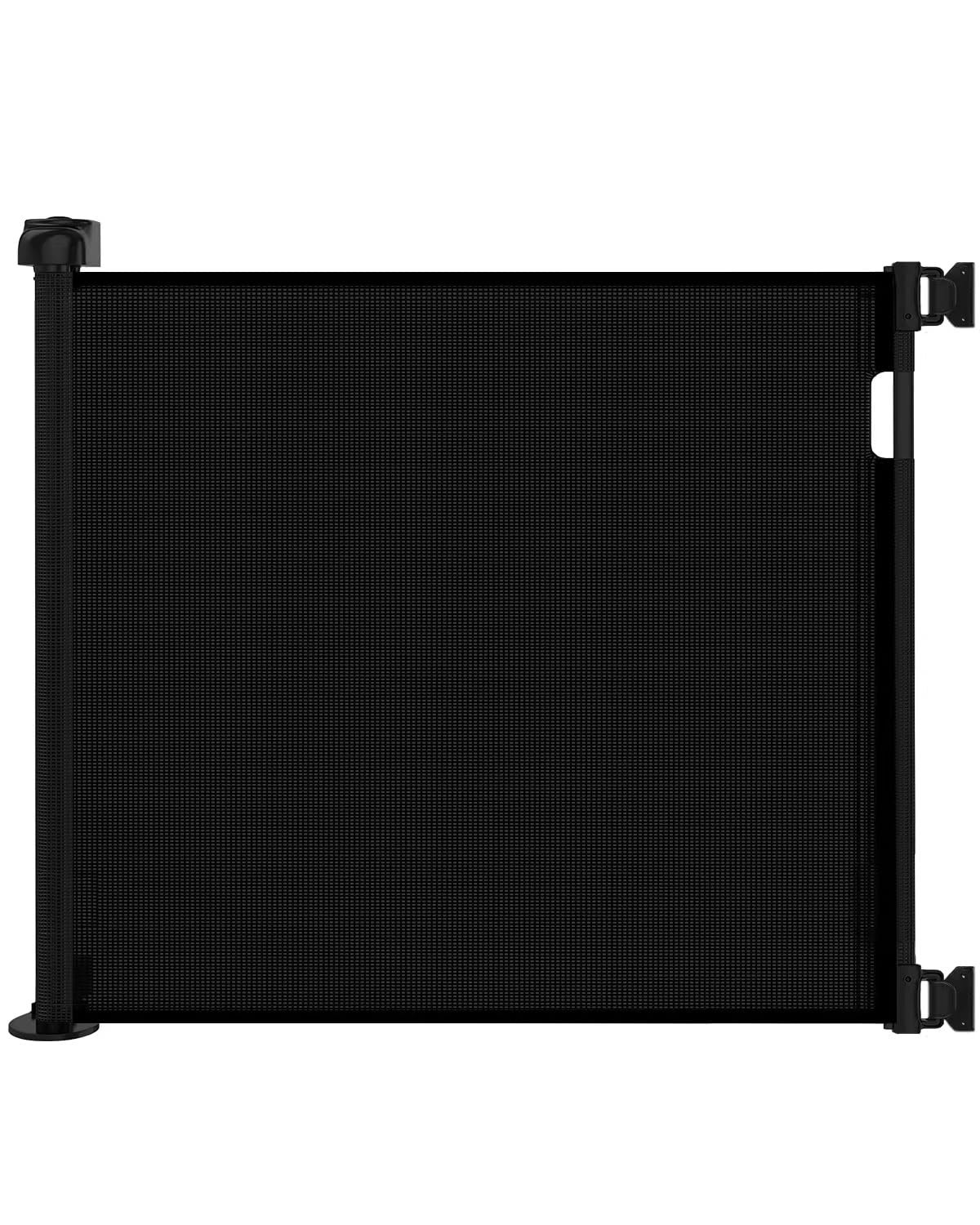 Retractable Dog Gate and Baby Gate for Stairs, 33″H x 55″W, Drill Mount