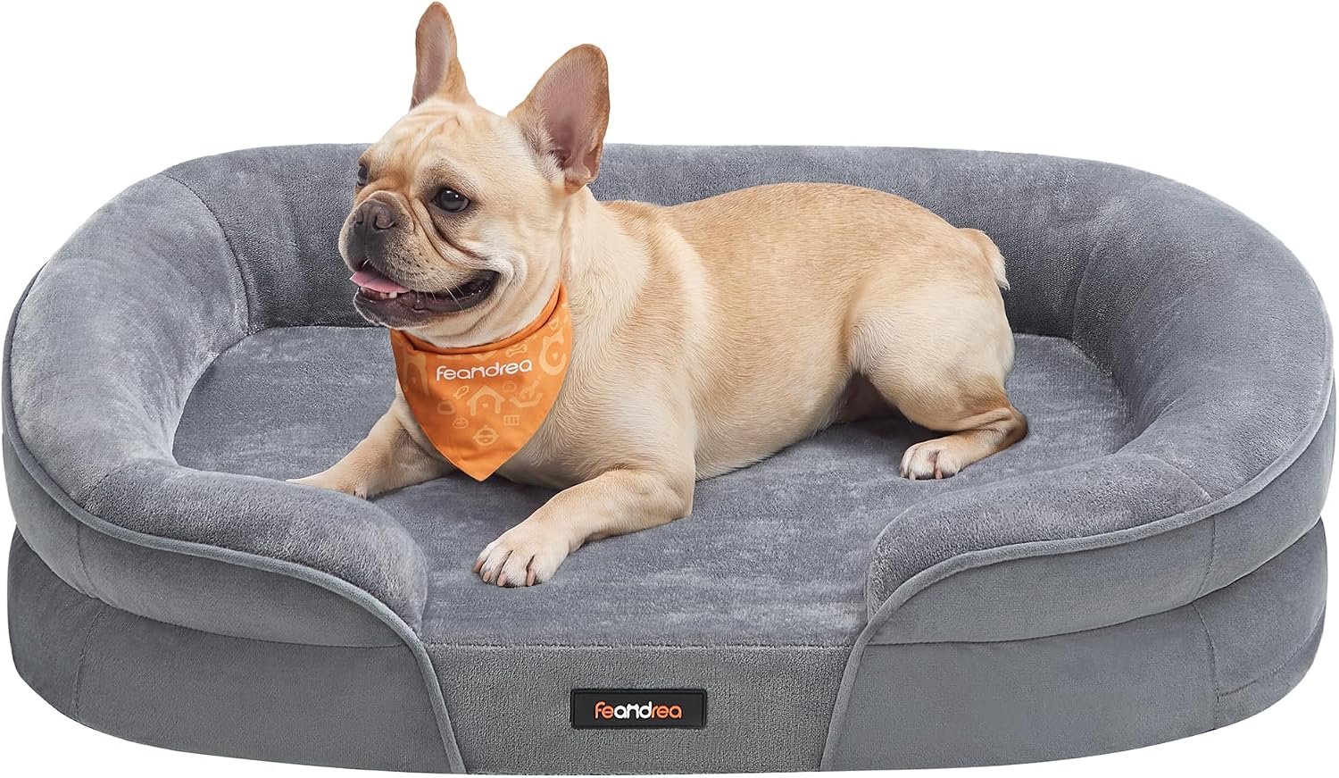 Feandrea Orthopedic Dog Bed, 30″ Dog Couch with Removable Washable Cover