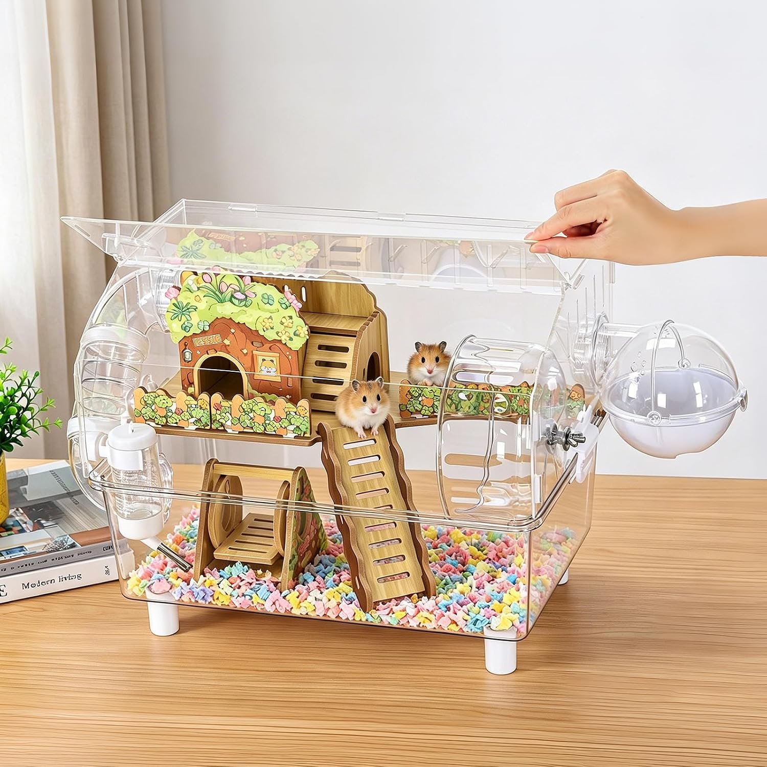 Acrylic Hamster Cage Small Dwarf Hamster Cages and Habitats