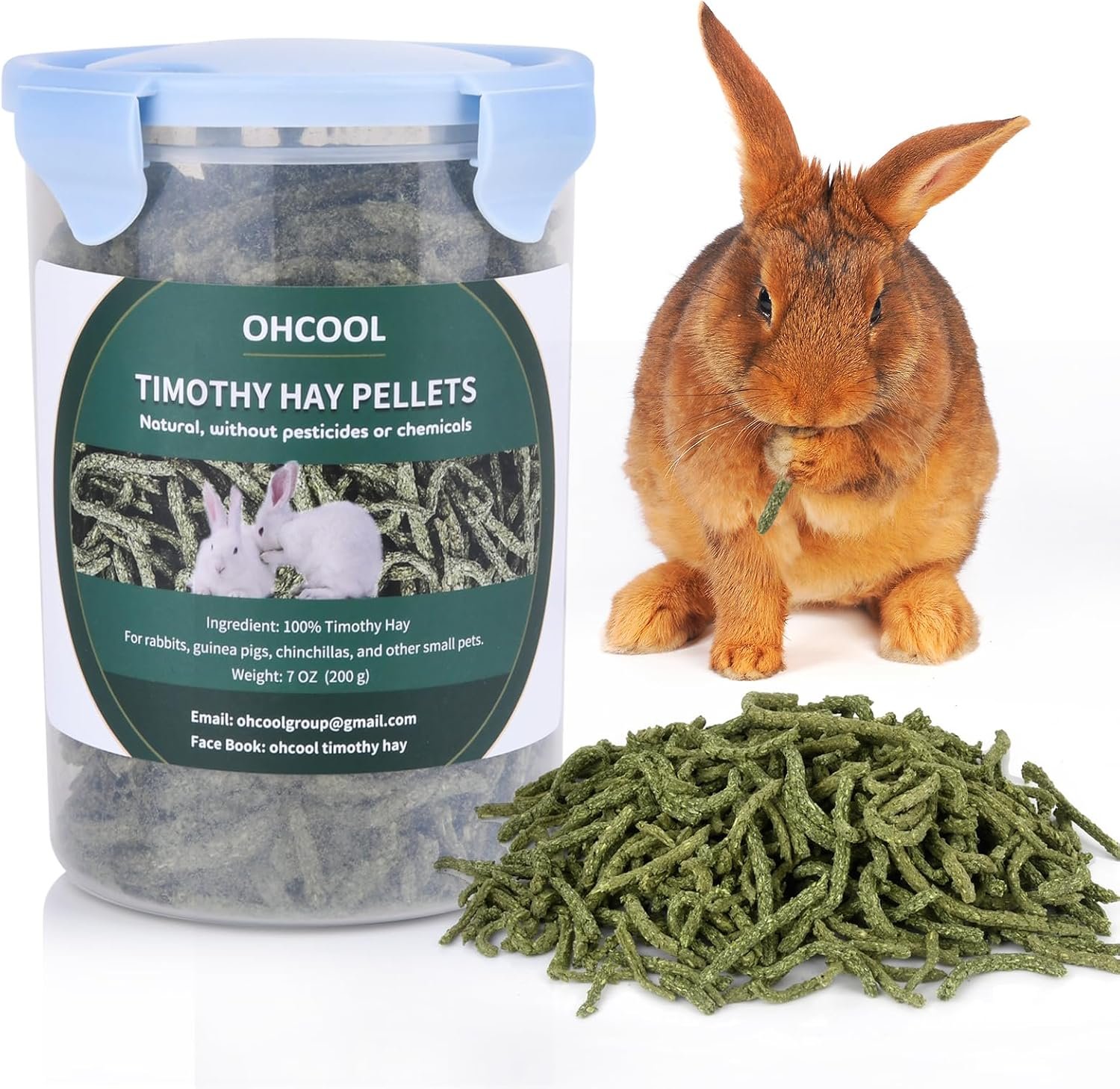 Timothy Hay Pellets, 7oz Small Pet Feed