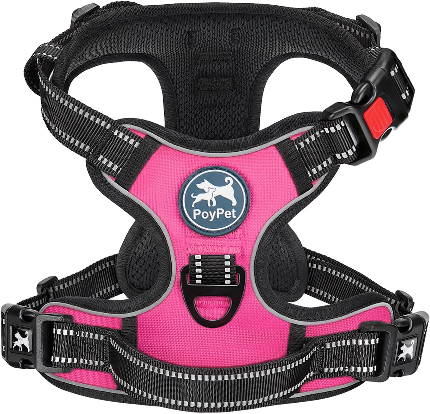 PoyPet No Pull Dog Harness Small with Front Clip & Neck Release Buckle