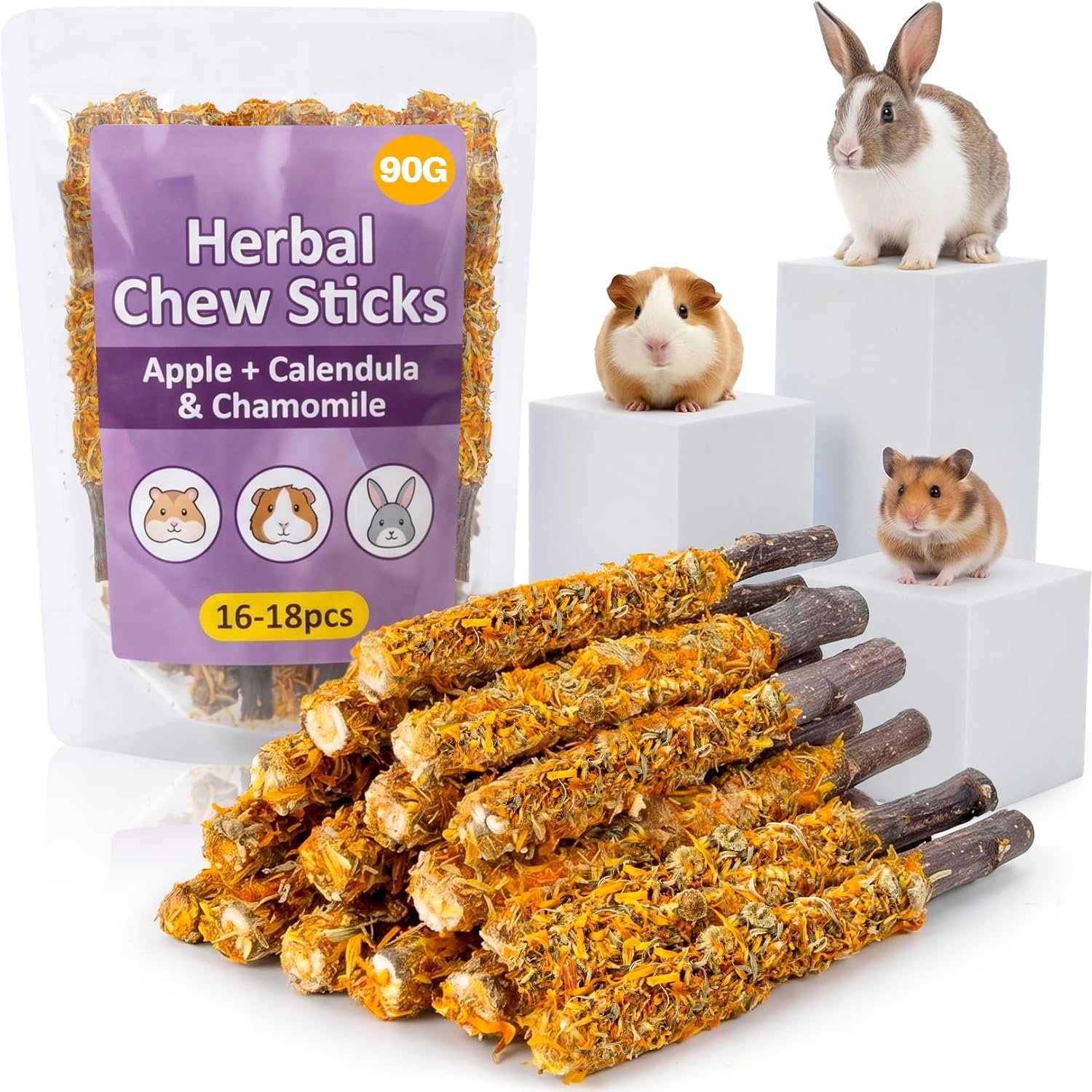 Sukh Natural Apple Sticks for Rabbits – Rabbit Bunny Chew Toys