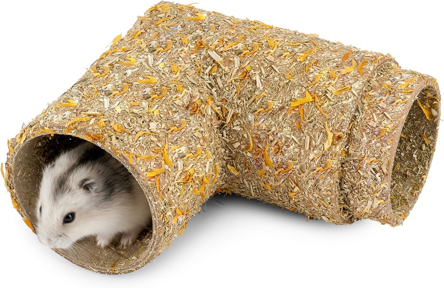 Niteangel Creative & Composable Hamster Tunnel – DIY & Build Unique Tube Burrow as Hideout for Small Sized Animals Like Hamsters Mouse Gerbils Mice (Corner)