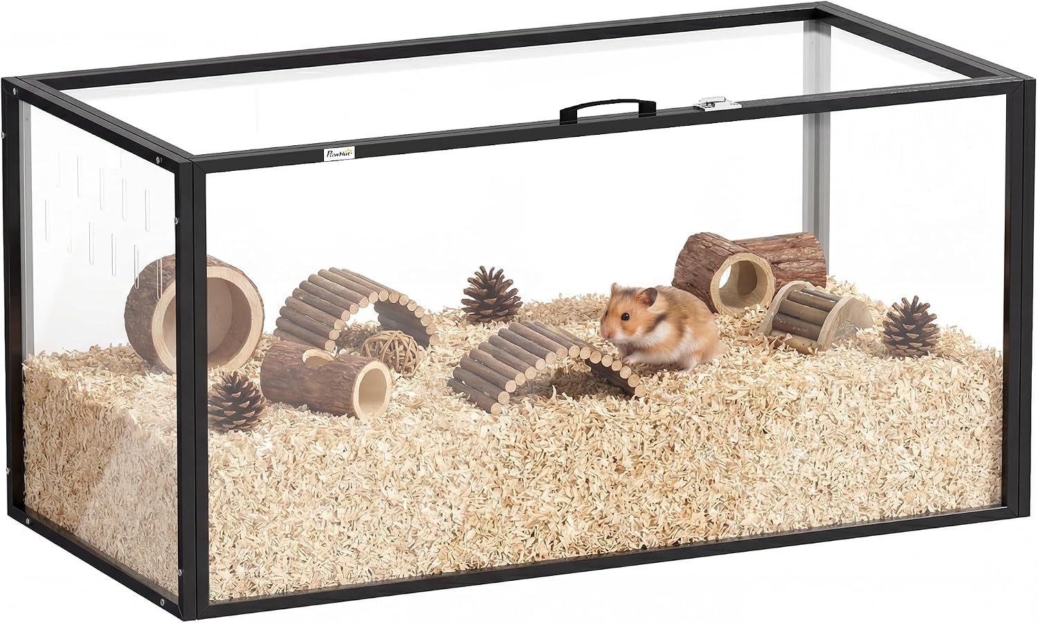 PawHut Large Acrylic Hamster Cage Chewproof for Pets 41.3″ x 20″ x 20″