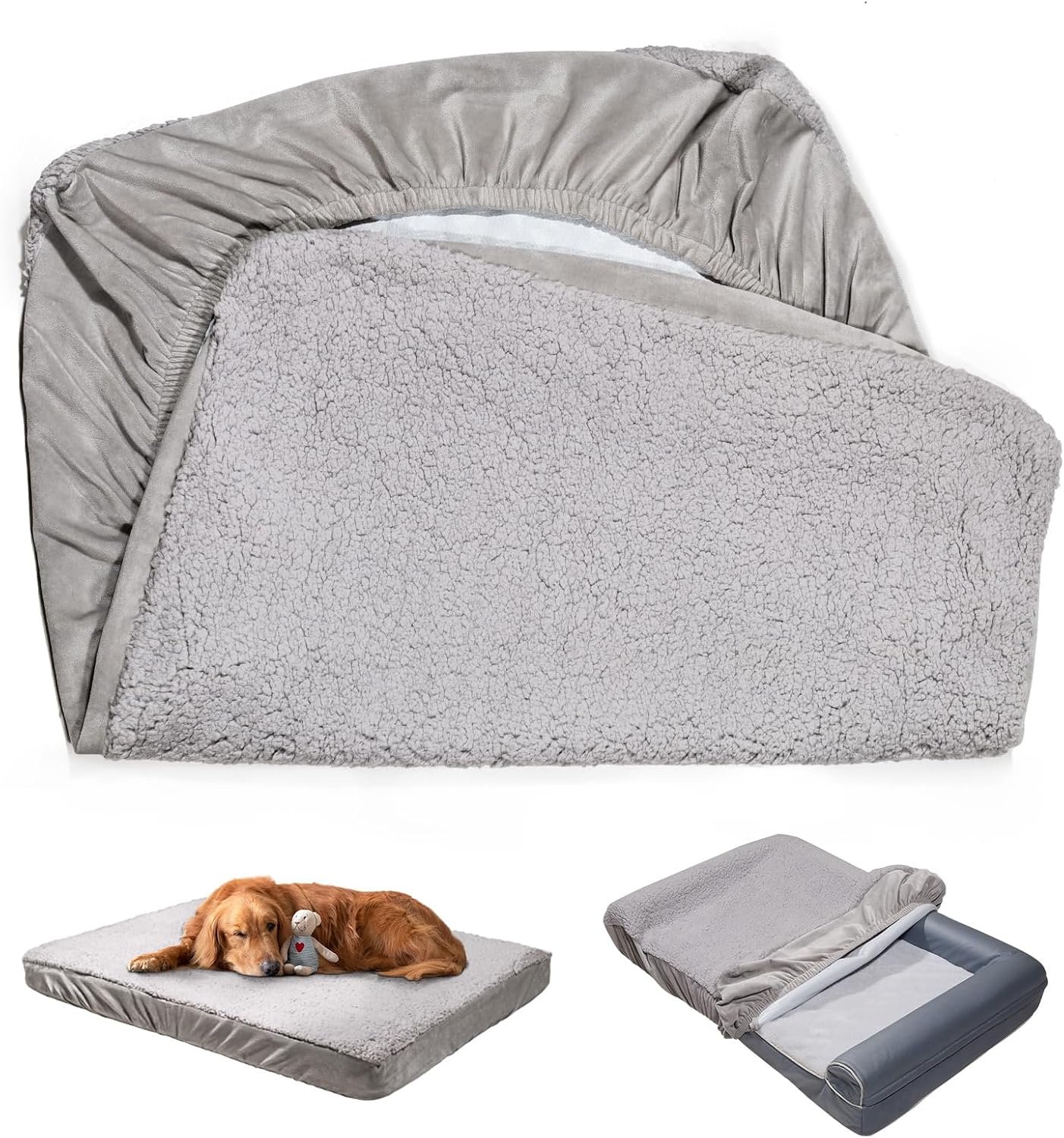 Sunsleek Dog Bed Covers Replacement Washable, Waterproof Sofa Cover for Dog