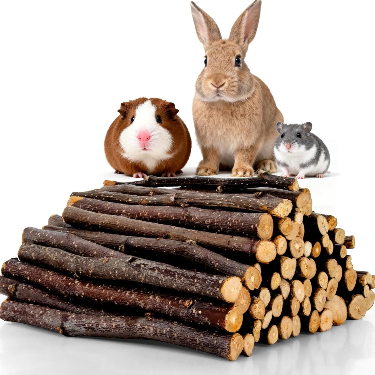 Sukh 340g Organic Apple Sticks – Natural Chew Sticks for Rabbits & Rodents