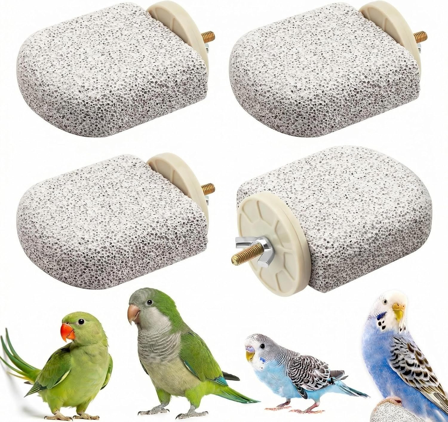 4 Pcs Lava Ledge Bird Perch Platform Set for Cages