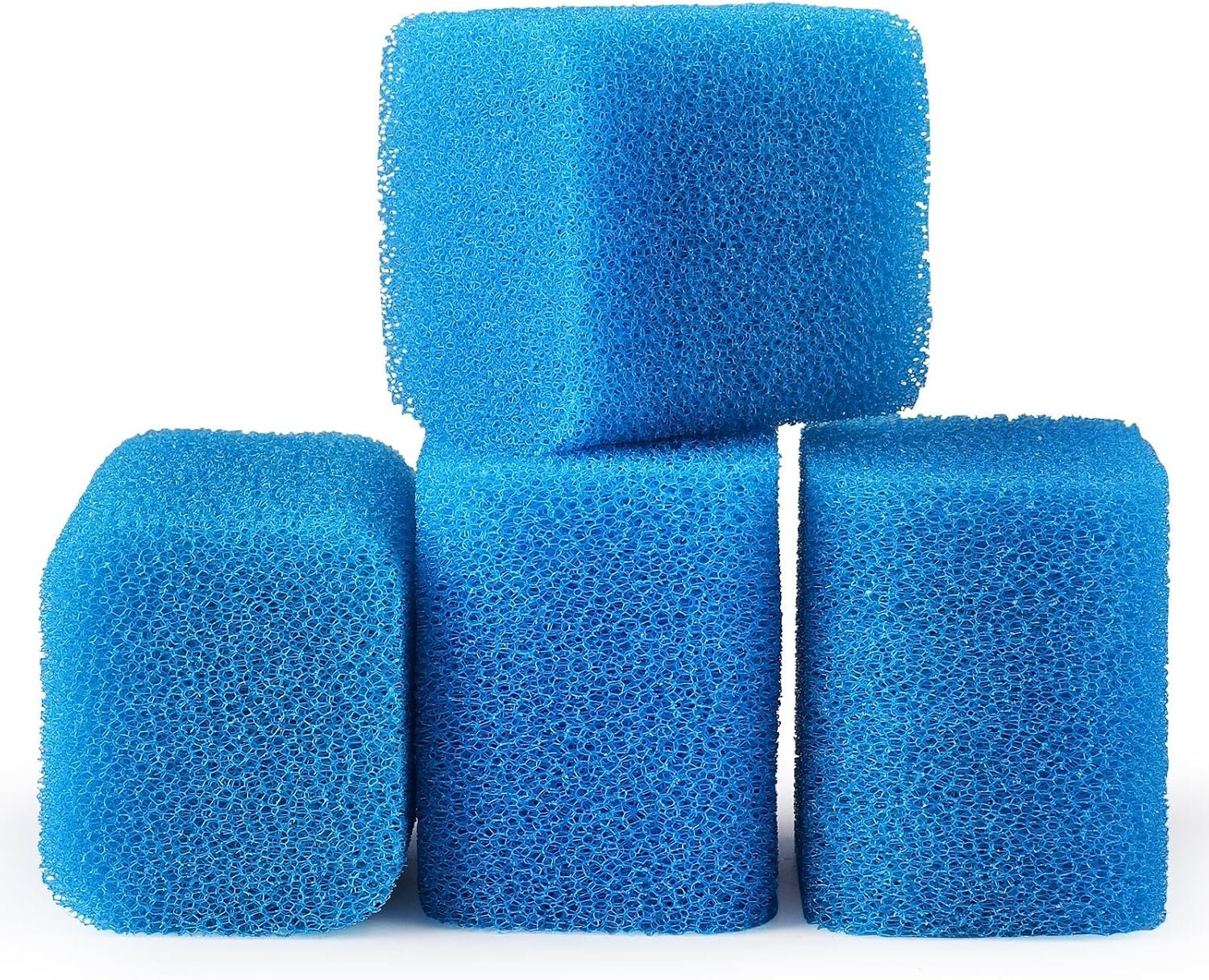 fishkeeper Replacement Filter Sponge for Aquariums, 4 Pack