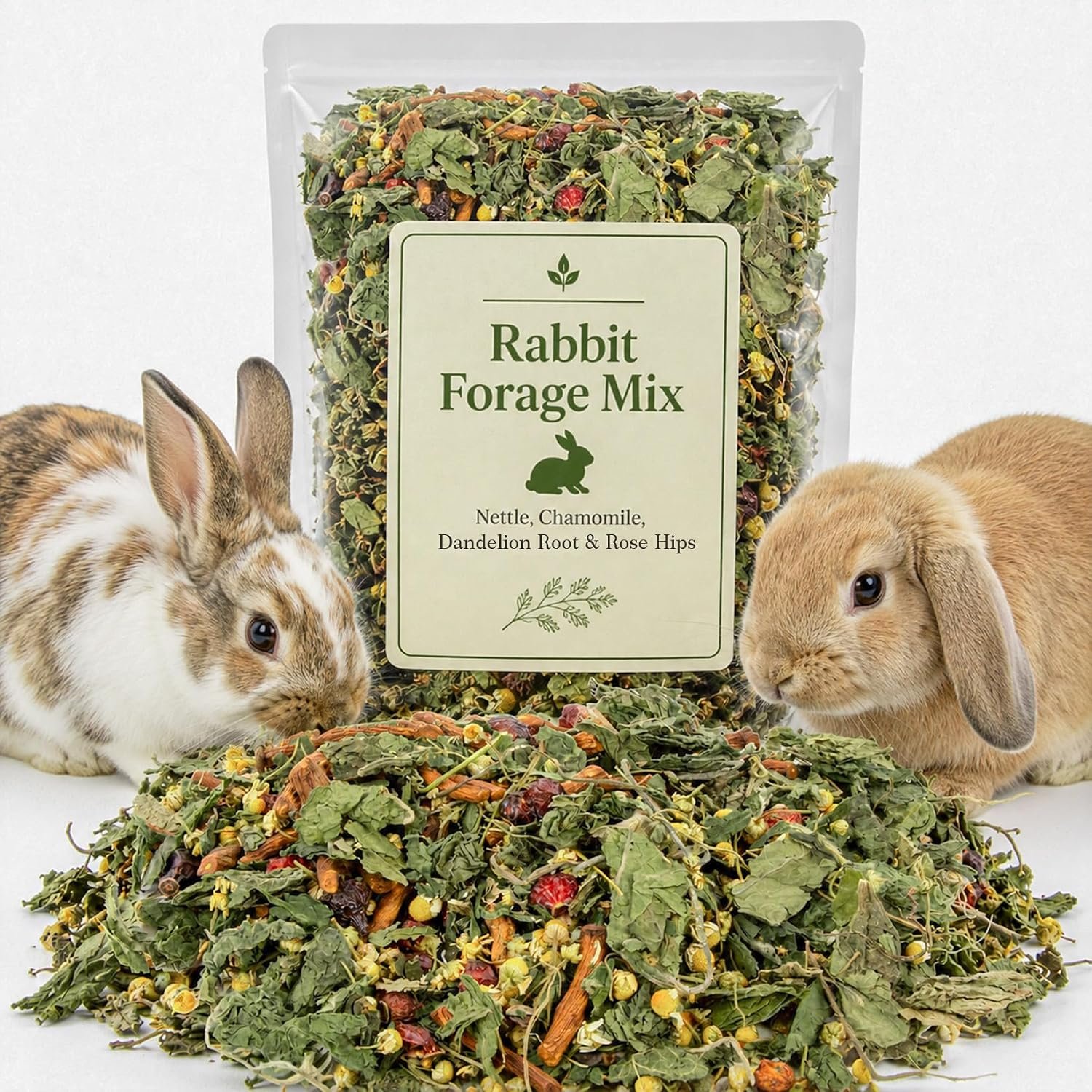 Sukh Rabbit Forage Mix – Natural Herbal Rabbit Treats and Hay Topper