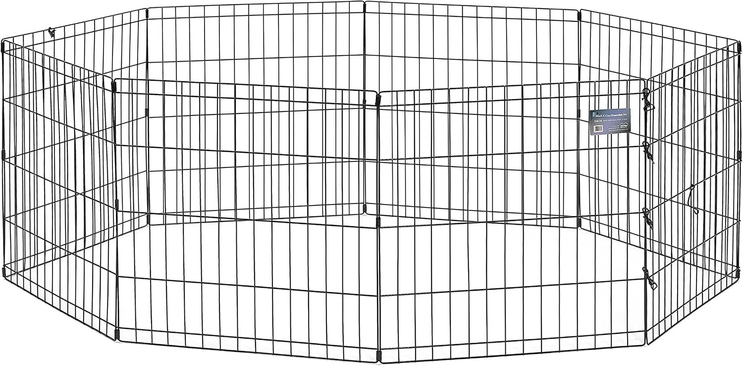 Midwest 24-Inch Exercise Pen, No Door, 16 Sq Ft Play Area