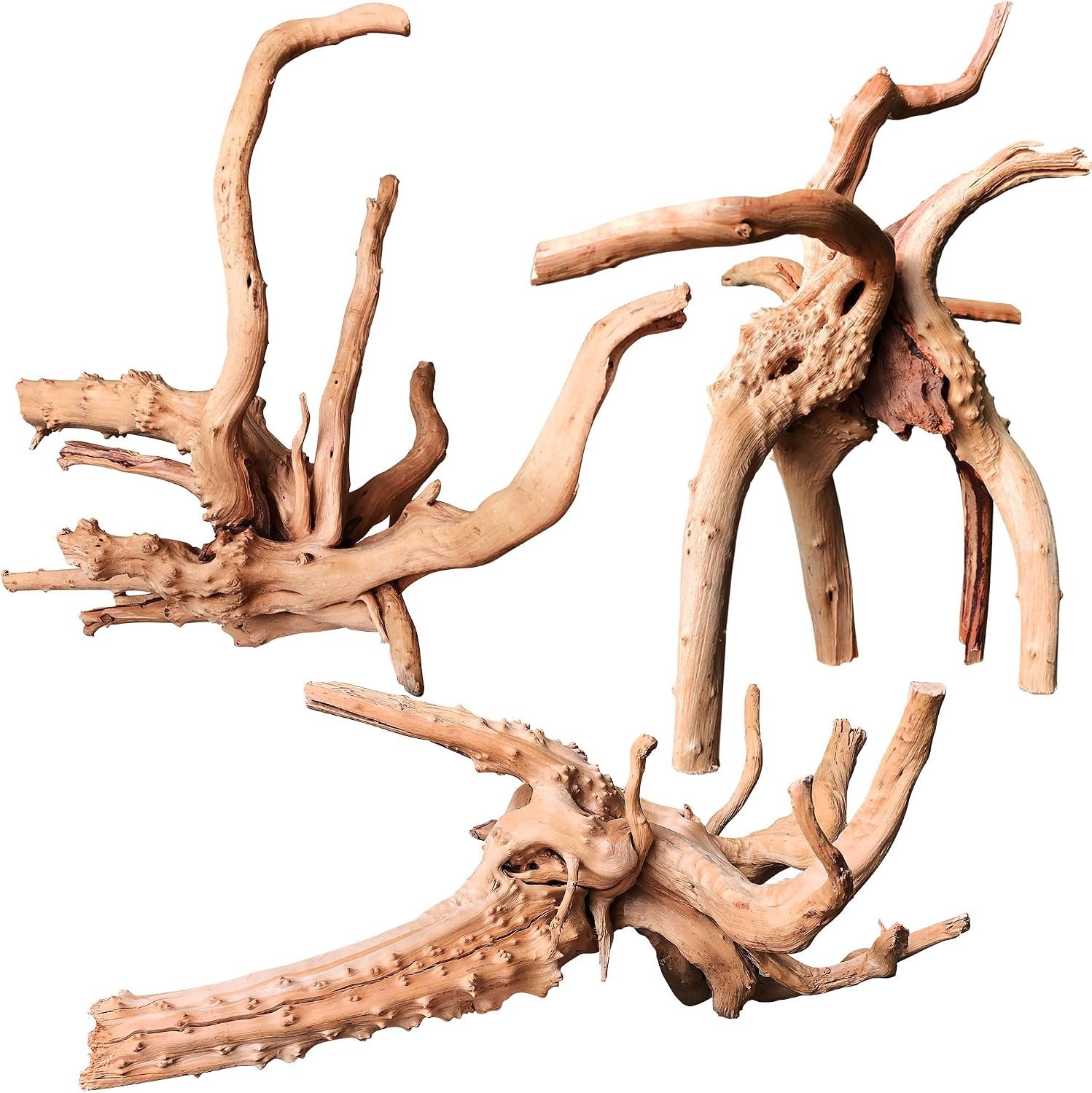 majoywoo Natural Driftwood for Aquarium Decor Fish Tank Decor Reptile Decor