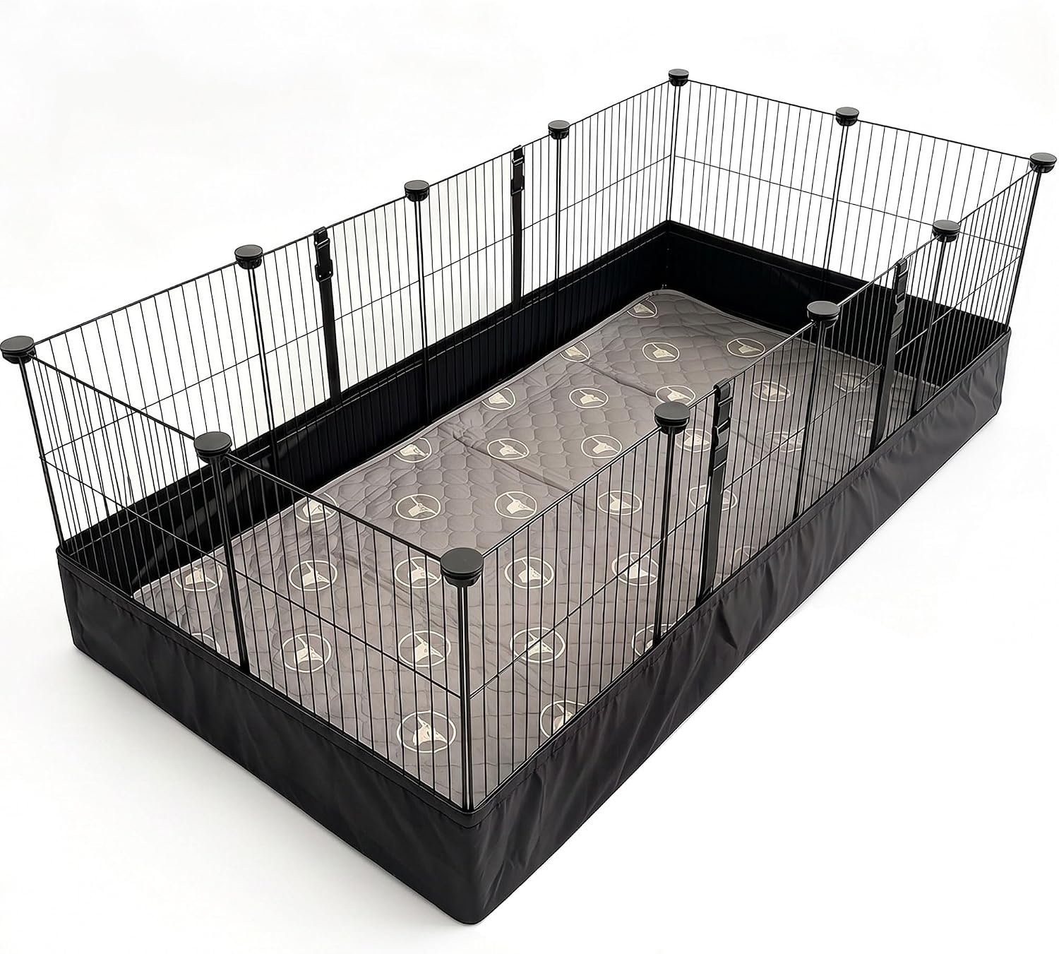 PJYuCien Small Animal Playpen with Waterproof Bottom and 2 Washable Mats